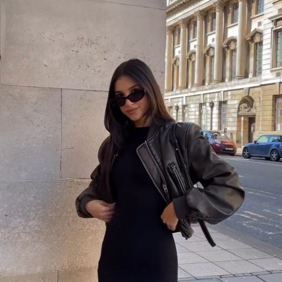 Jackets & Blazers - Leather bomber jacket